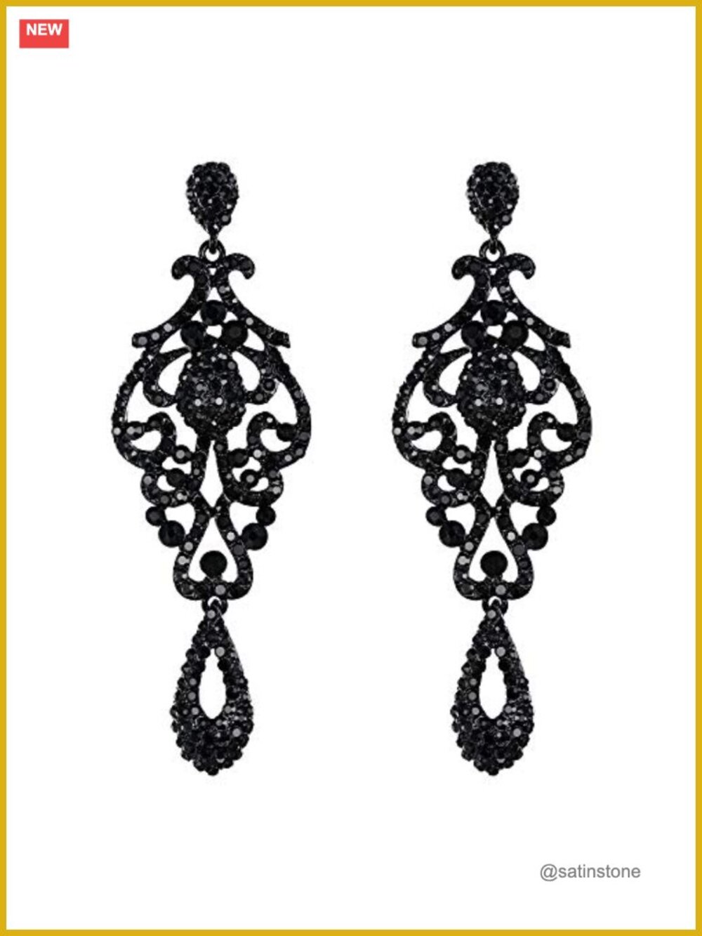 Crystal Chandelier Drop Dangle Earrings Wedding Vintage Flower